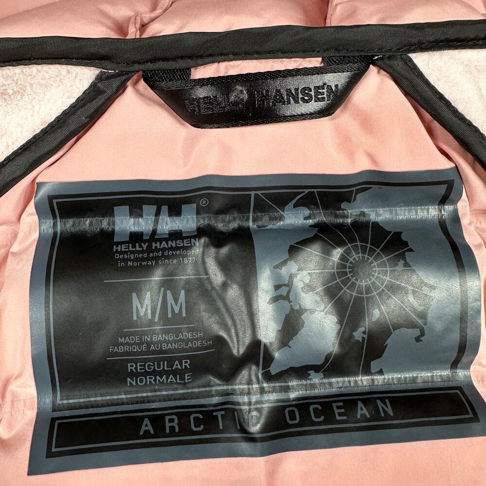 Helly Hansen Jacket Womens Medium Pink Salt Arctic Ocean Hybrid Insulated Hooded - Picture 5 of 11